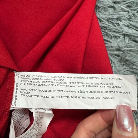 MNG Suit Red Sleeveless Dress Size 8 - Picture 6 of 7